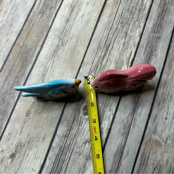 Vintage Pink Blue Kissing Fish Japan Ceramic Figurines Fishes 70's 60's Girl Boy - Picture 7 of 12